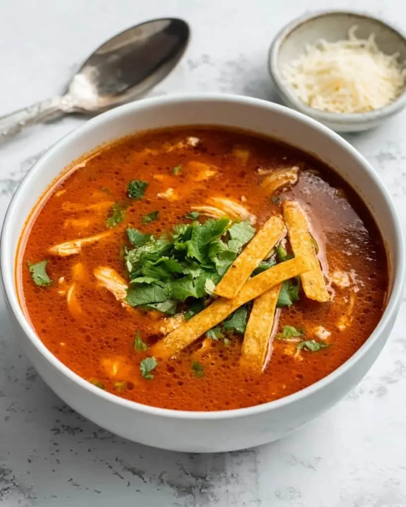 Keto Chicken Tortilla Soup Recipe