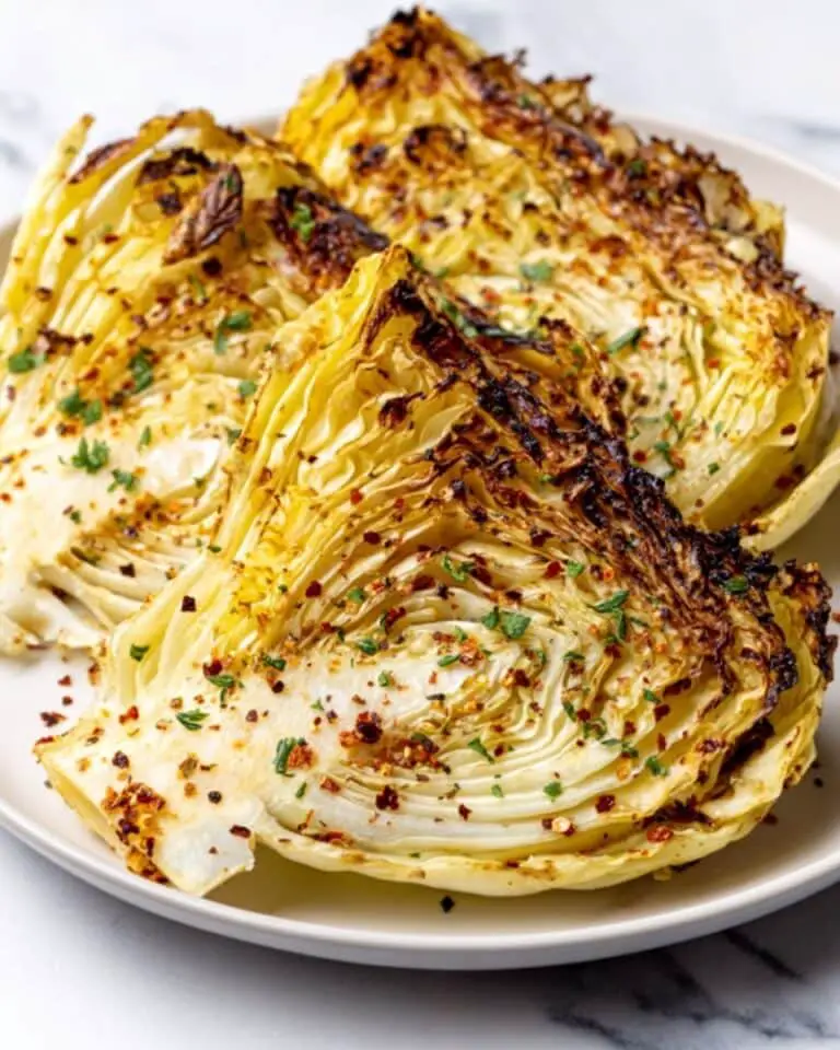 Crispy Air Fryer Cabbage Wedges Recipe