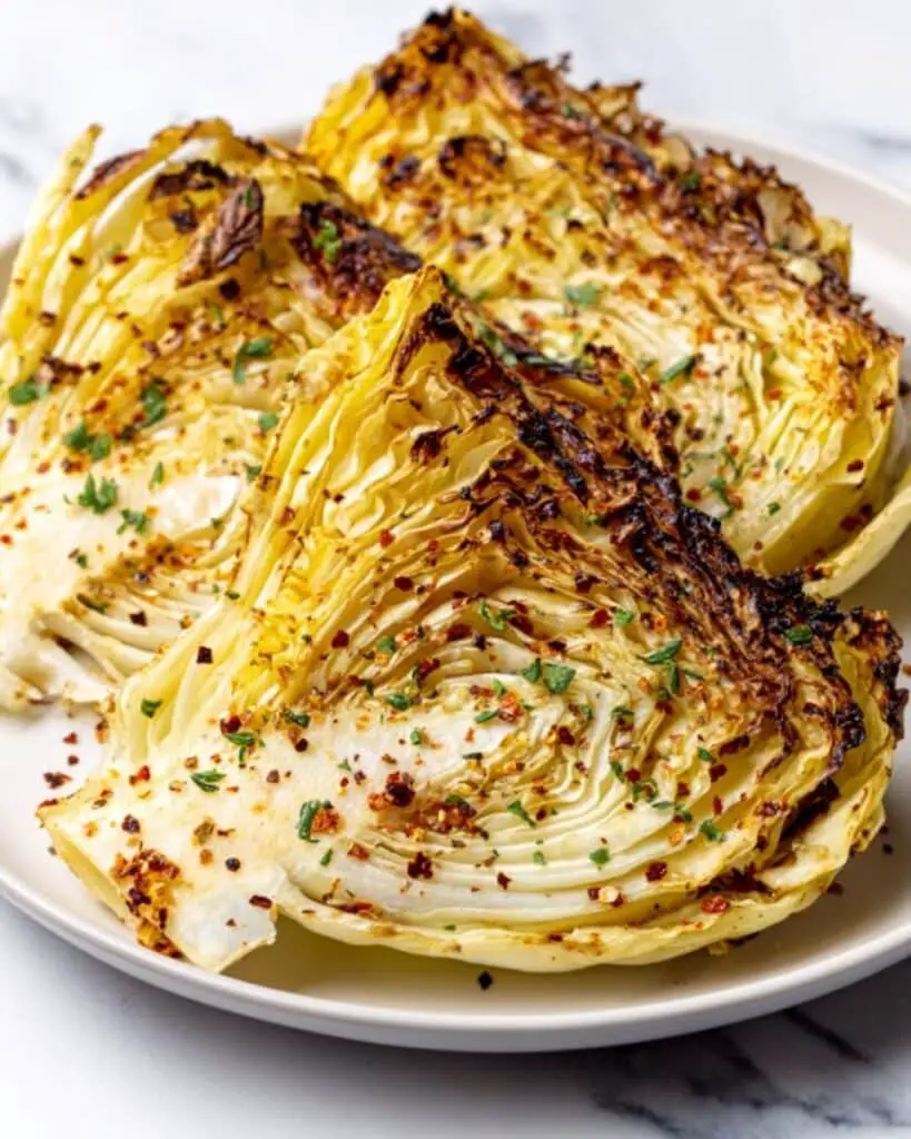Crispy Air Fryer Cabbage Wedges Recipe