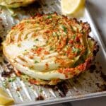 Oven Roasted Garlic Cabbage Steaks Recipe