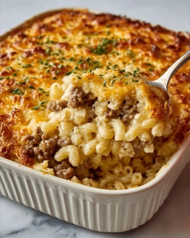 Cheesy Ground Beef Rice Casserole Recipe