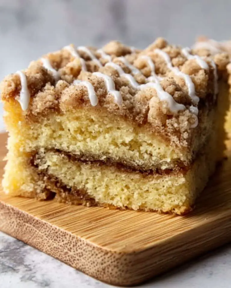 Cinnamon Swirl Coffee Cake with Streusel Topping Recipe
