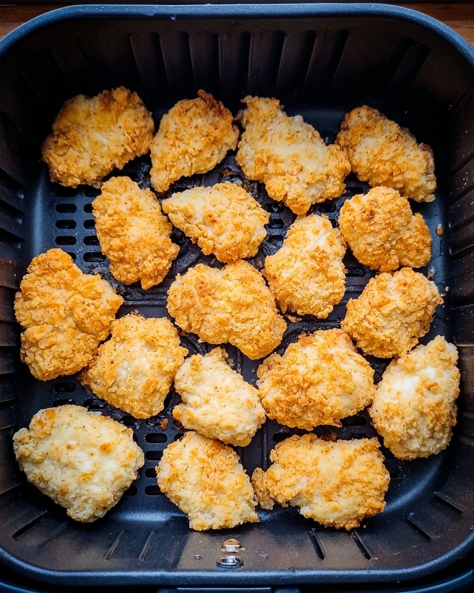The image shows a close-up of golden-brown crispy dinosaur-shaped chicken nuggets placed on a white plate set on a white marbled surface. The chicken nuggets have a crunchy, textured coating with an even golden color and their dinosaur shapes are clearly visible, including small rounded edges and a slightly rough surface from the batter. In the background, there is a small white bowl filled with bright red ketchup, positioned near the nuggets. The lighting is natural and soft, highlighting the crispy texture and warm tones of the nuggets. Photo taken with an iphone --ar 4:5 --v 7