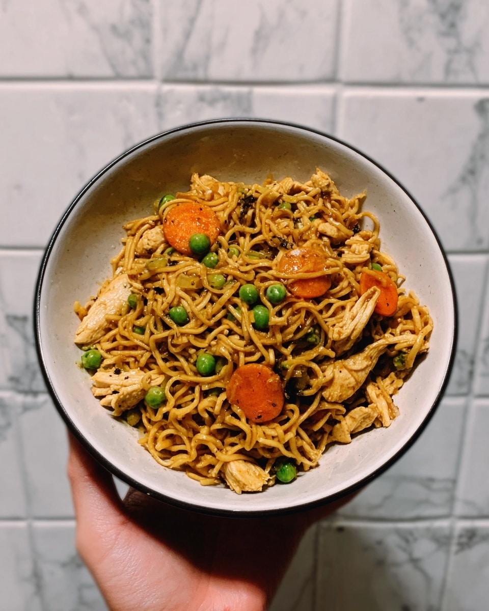 Chicken Stir Fry with Shirataki Noodles in a Savory Soy-Ginger Sauce Recipe