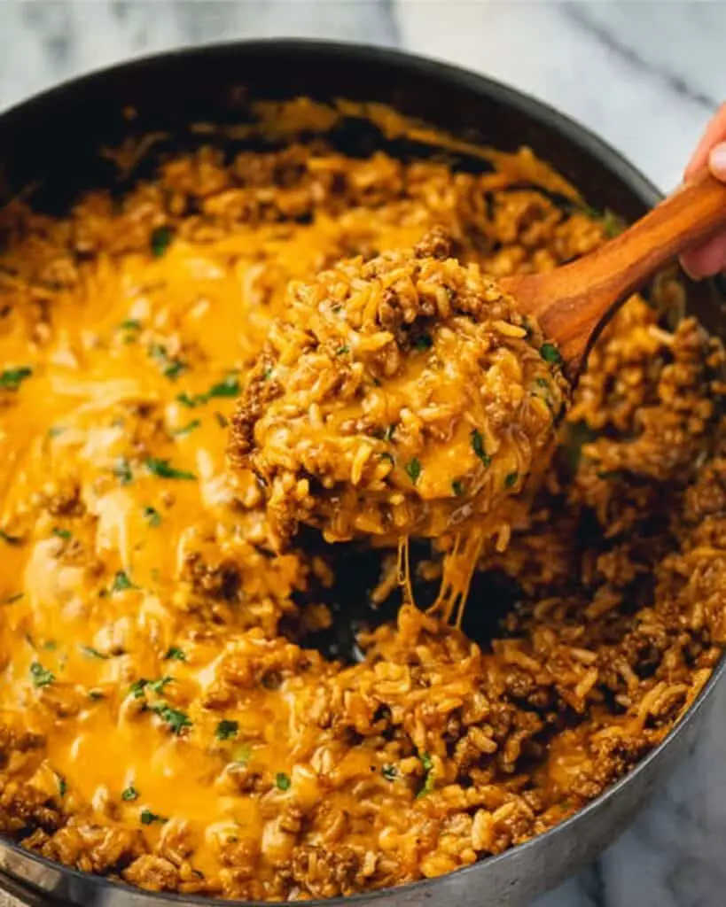 Beef Taco Skillet with Rice Recipe