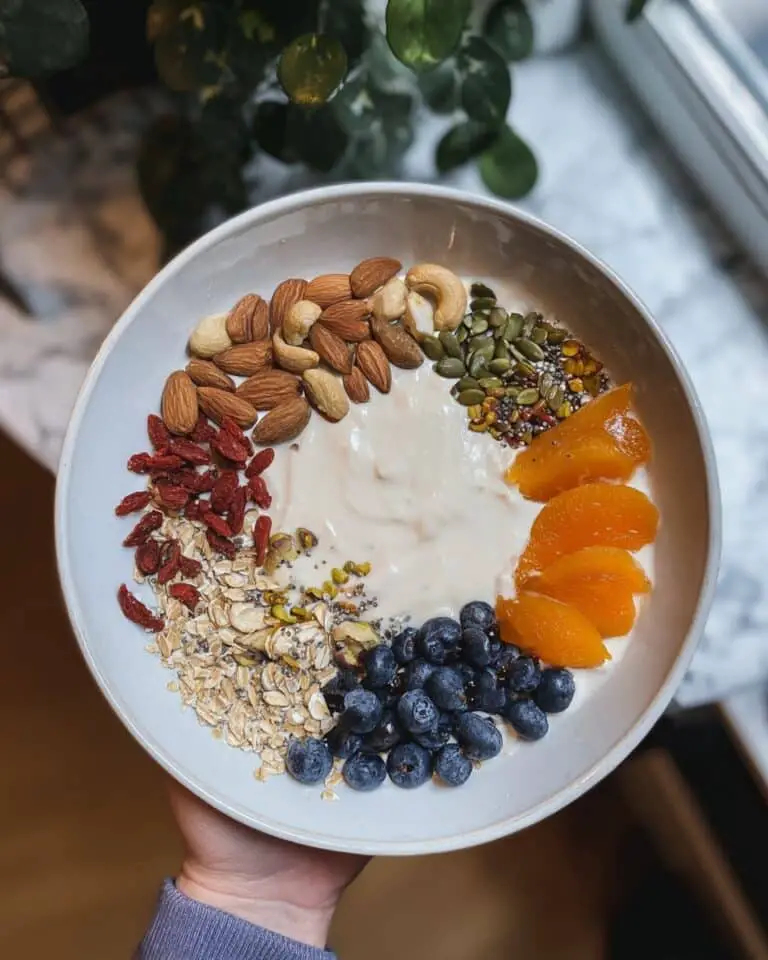 Barley Breakfast Bowl with Greek Yogurt and Nuts Recipe