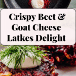 Beet & Goat Cheese Latkes Recipe