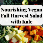 Vegan Fall Harvest Salad with Kale and Pumpkin Recipe