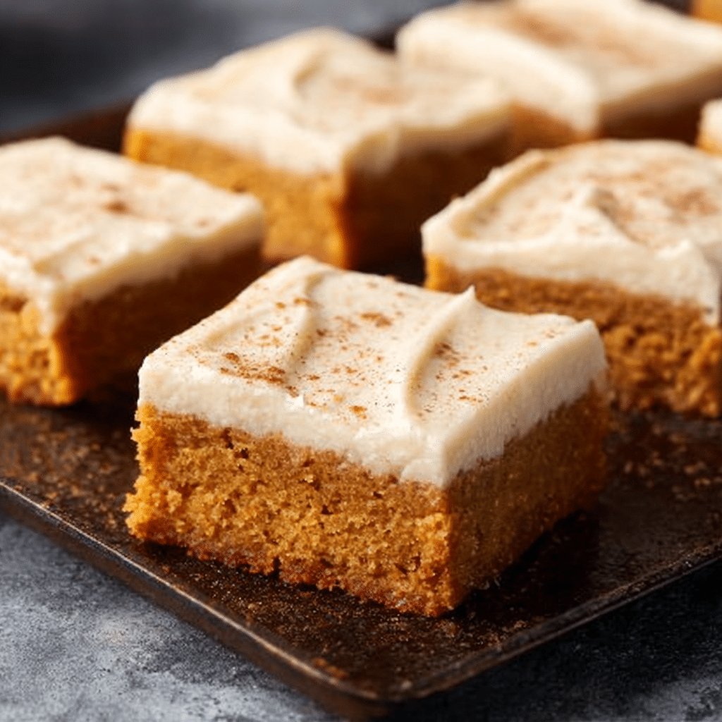 Pumpkin Bars with Cream Cheese Frosting Recipe - Recipe Image