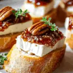 Brie and Fig Jam Crostini Recipe
