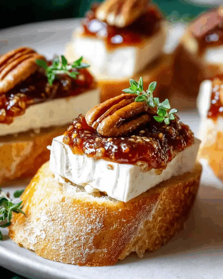Brie and Fig Jam Crostini Recipe