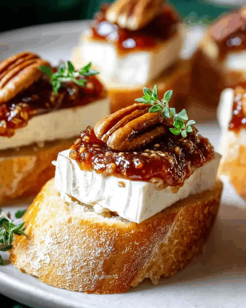Brie and Fig Jam Crostini Recipe