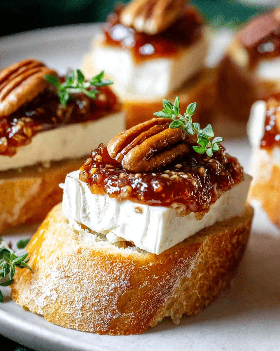 Brie and Fig Jam Crostini Recipe
