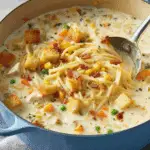 Creamy Chicken Noodle Soup with Pancetta Recipe