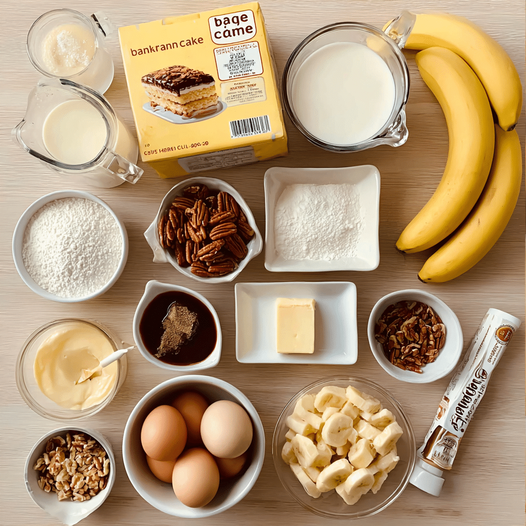 Caramel Banana Cake Recipe - Recipe Image