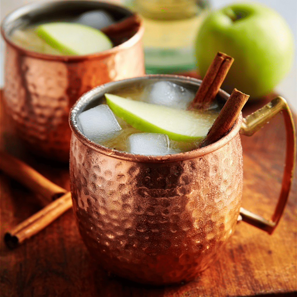 Ginger Apple Moscow Mule Recipe - Recipe Image