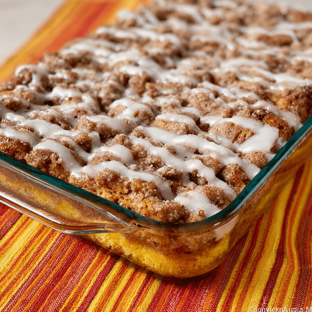Pumpkin Cinnamon Roll Cake Recipe - Recipe Image