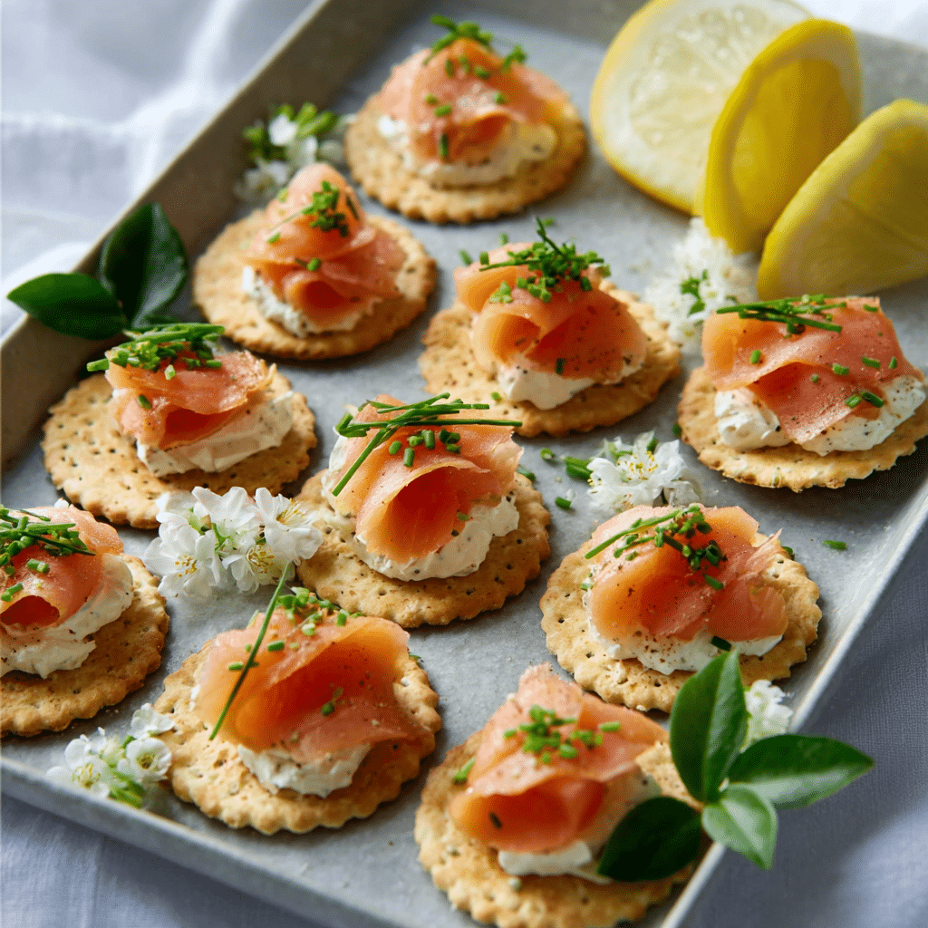 Smoked Salmon Canapés Recipe - Recipe Image