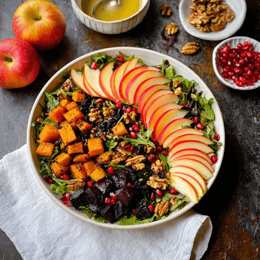 Fall Harvest Salad with Apple Cider Vinaigrette Recipe - Recipe Image