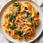 Pumpkin Pasta with Garlic and Spinach Recipe