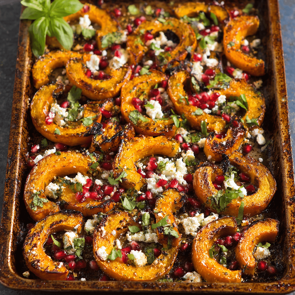 Delicata Squash Salad with Tahini Dressing Recipe - Recipe Image
