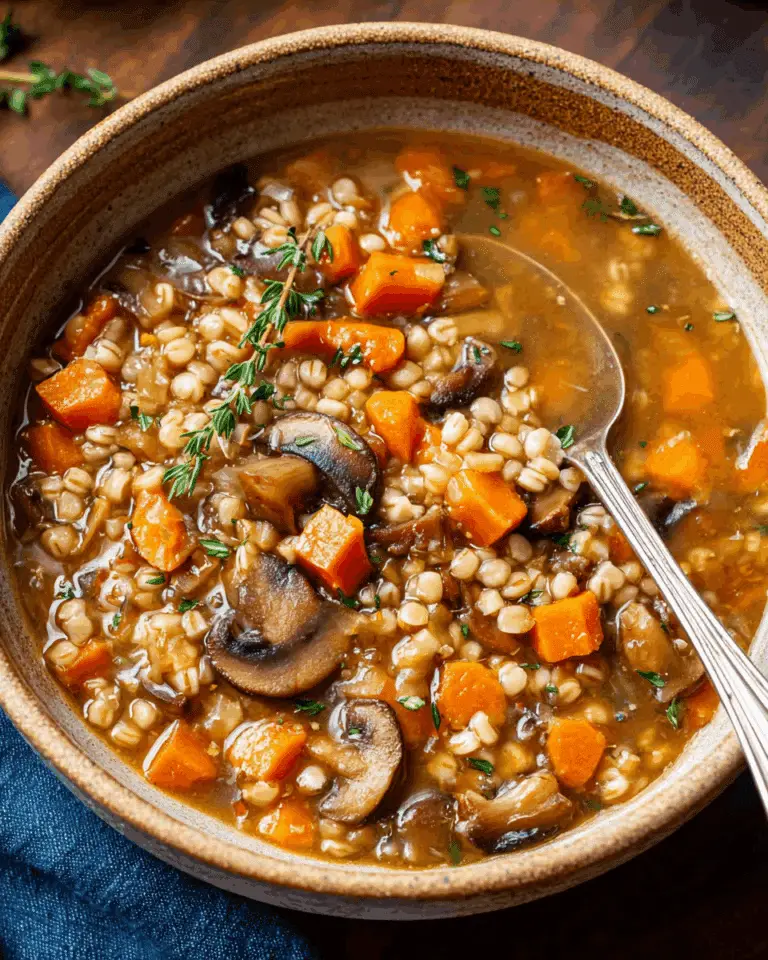 Mushroom Barley Soup Recipe