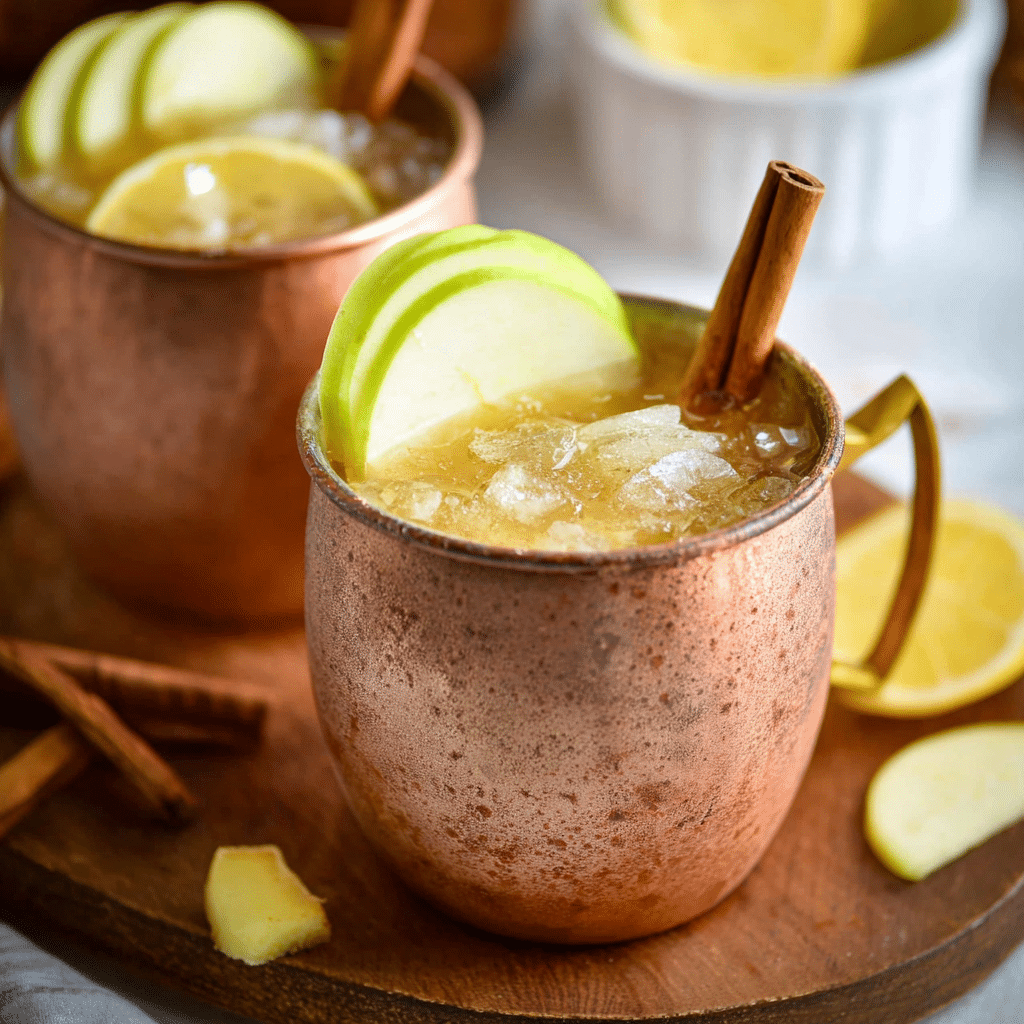 Ginger Apple Moscow Mule Recipe - Recipe Image