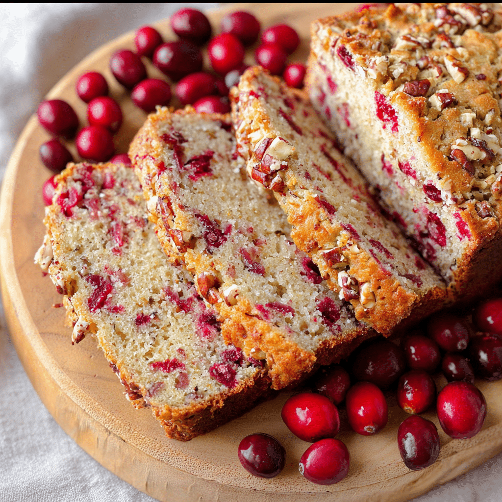 Cranberry Orange Walnut Loaf Recipe - Recipe Image