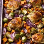 One-Pan Apple Cider Chicken and Brussels Sprouts Recipe