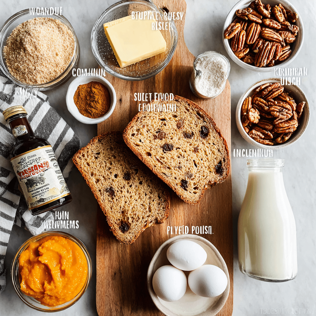 Pumpkin Bread Pudding Recipe - Recipe Image