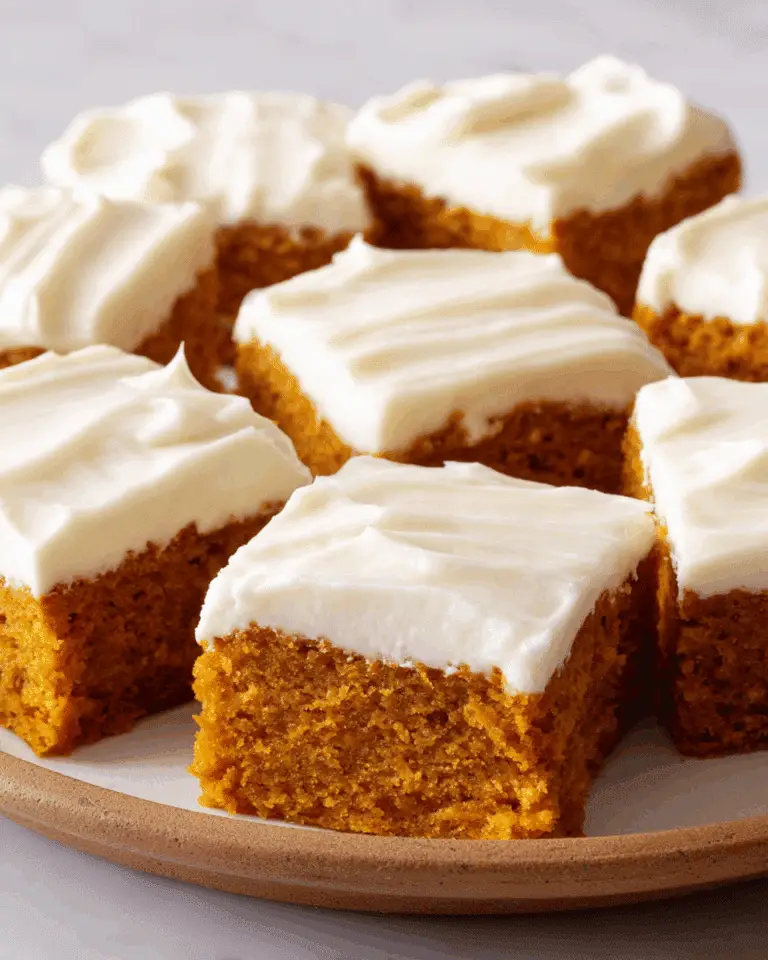 Pumpkin Bars with Cream Cheese Frosting Recipe