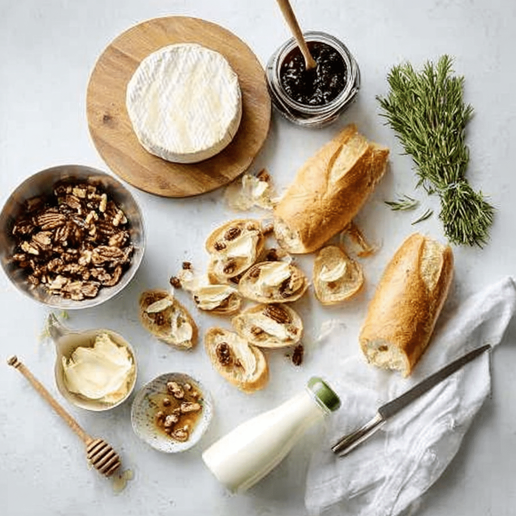 Brie and Fig Jam Crostini Recipe - Recipe Image