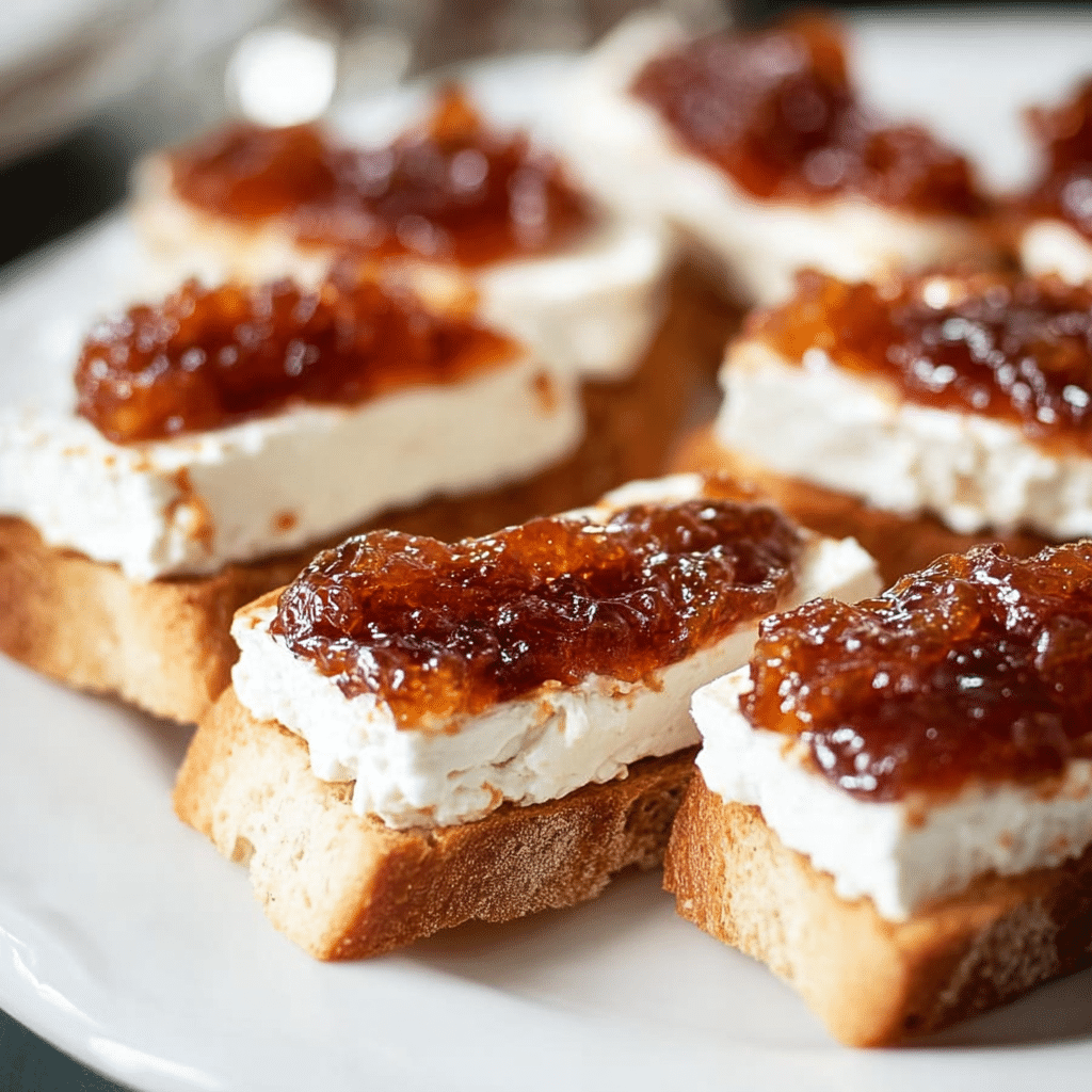 Brie and Fig Jam Crostini Recipe - Recipe Image