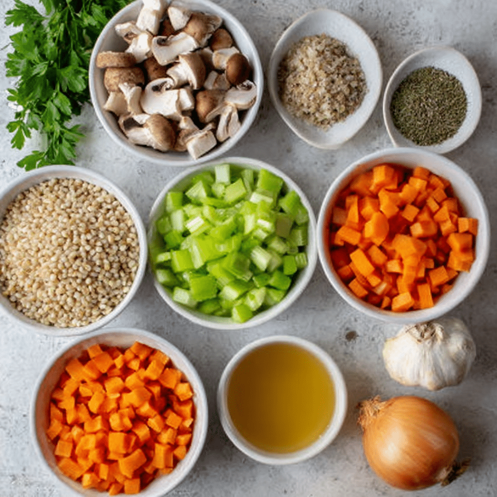 Mushroom Barley Soup Recipe - Recipe Image