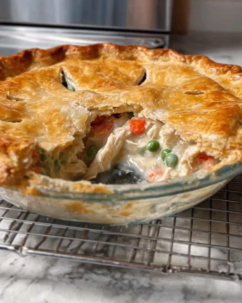 Creamy Chicken Pot Pie with Flaky Crust Recipe