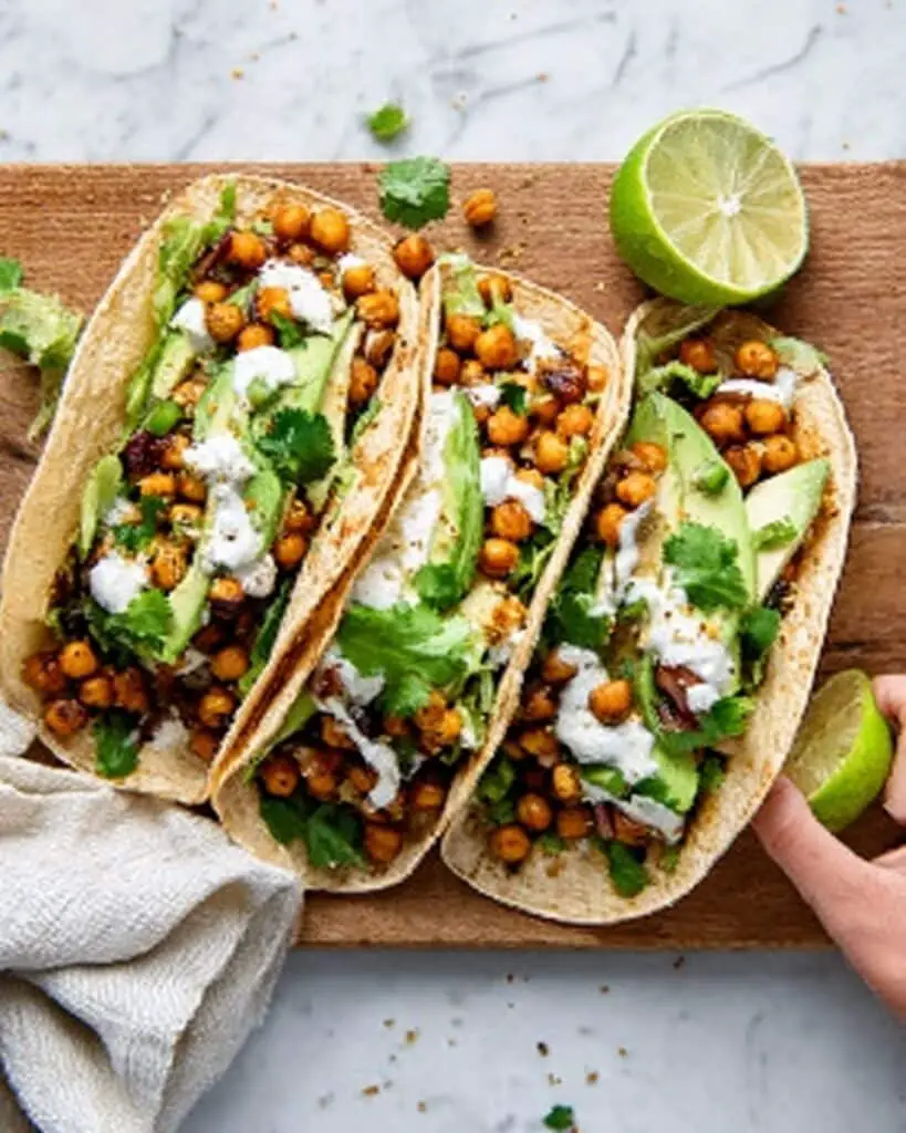 Air Fryer Chickpea Tacos Recipe