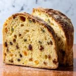 Homemade Italian Panettone: Traditional Christmas Bread with Candied Fruit and Raisins Recipe
