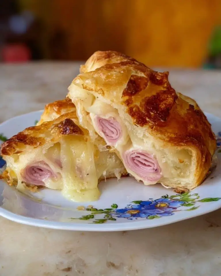 Ham & Cheese Croissant Casserole Recipe