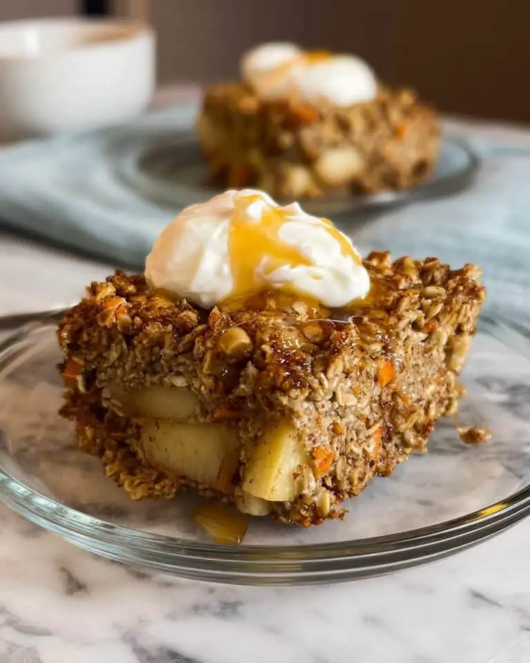 Creamy Apple Baked Oatmeal Recipe