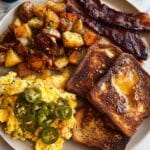 Savory French Toast with Beef and Eggs Recipe