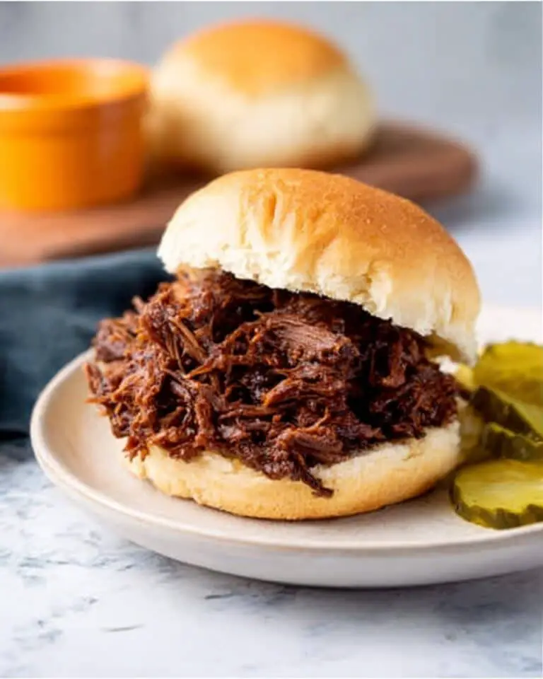 Tangy BBQ Pulled Beef Sandwiches Recipe