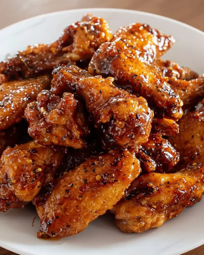 Bourbon Maple Glazed Chicken Wings Recipe