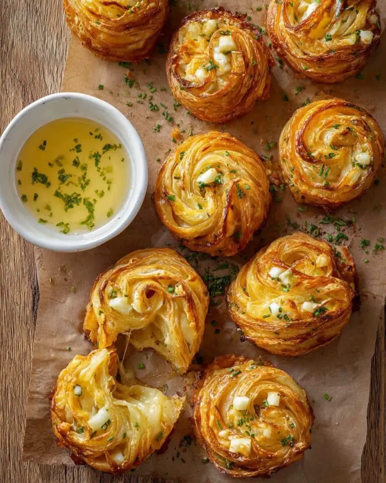Cheesy Garlic Cruffin Recipe