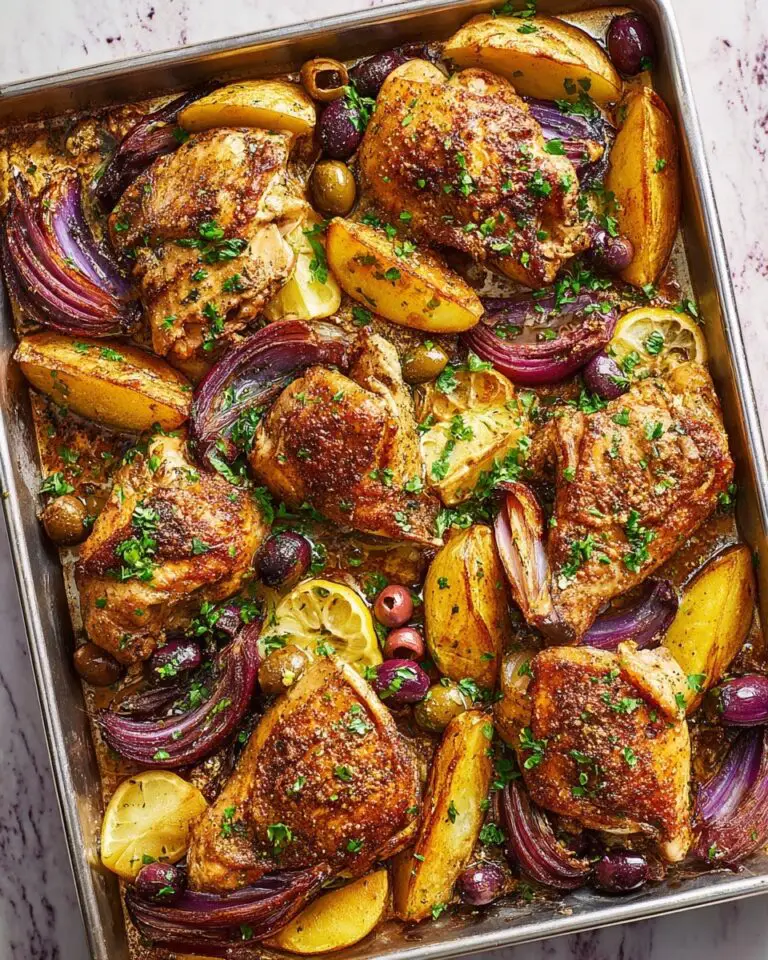 Middle Eastern Braised Chicken Tray Bake Recipe