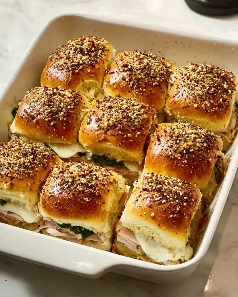 Oven-Baked Turkey & Cheese Sliders Recipe