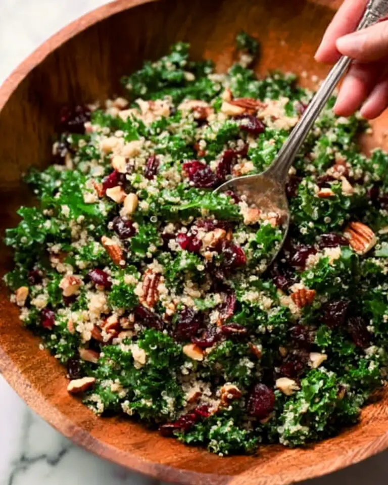 Cranberry Kale Quinoa Salad Recipe