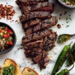 Grilled Flank Steak with Fresh Chimichurri Sauce Recipe
