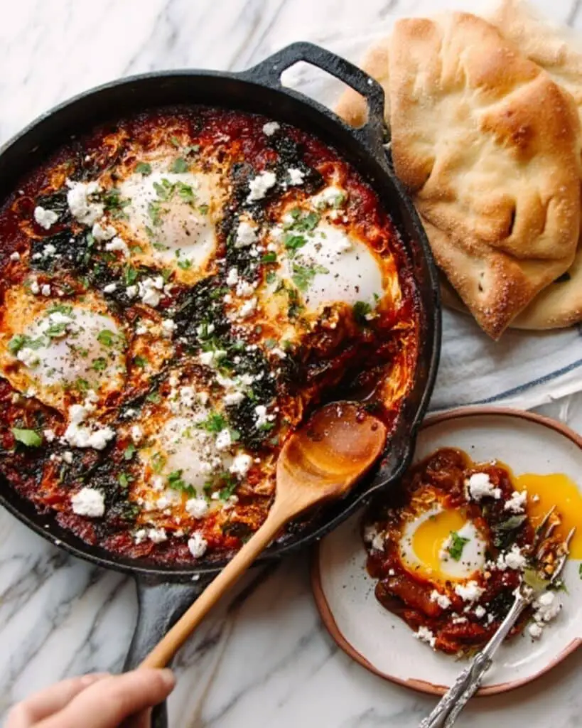 Moroccan Shakshuka (Poached Eggs in Spicy Tomato Sauce) Recipe
