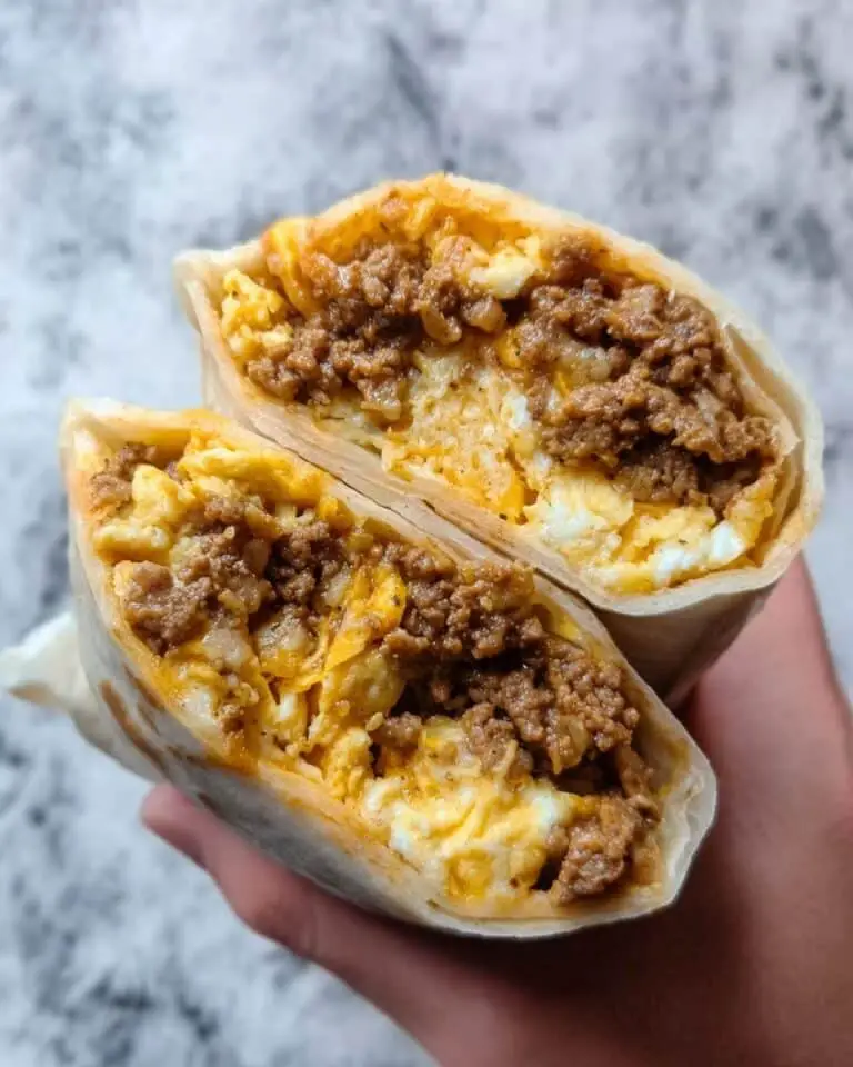 Chorizo Breakfast Burritos on the Griddle Recipe
