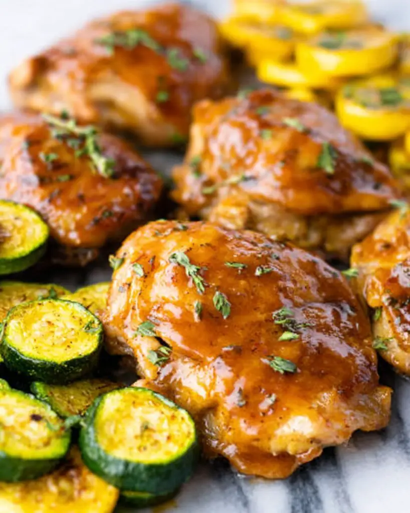 Balsamic Glazed Chicken with Roasted Vegetables Recipe